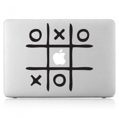 Sticker Autocollant tic tac toe  macbook  MB1306