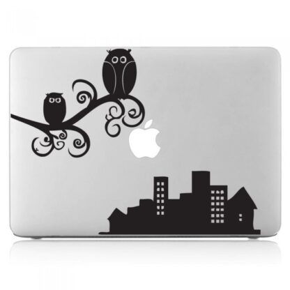 Sticker Autocollant hibou macbook  MB1202