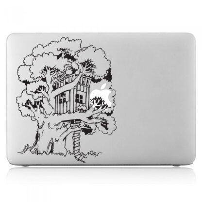 Sticker Autocollant cabane dans un arbre  macbook  MB1317