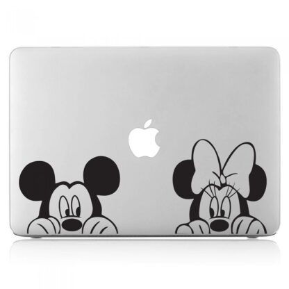 Sticker Autocollant mickey et minnie macbook  MB1154