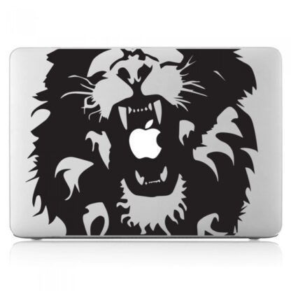 Sticker Autocollant lion animaux macbook  MB1144