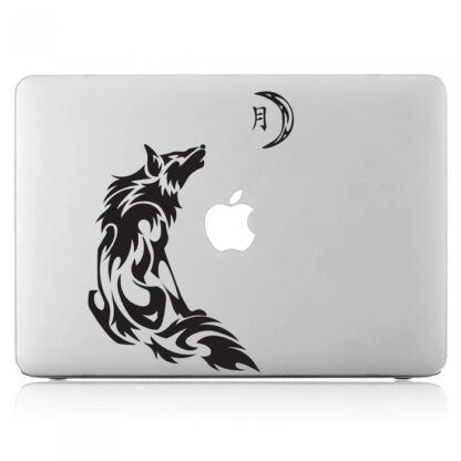 Sticker Autocollant loup macbook  MB1333