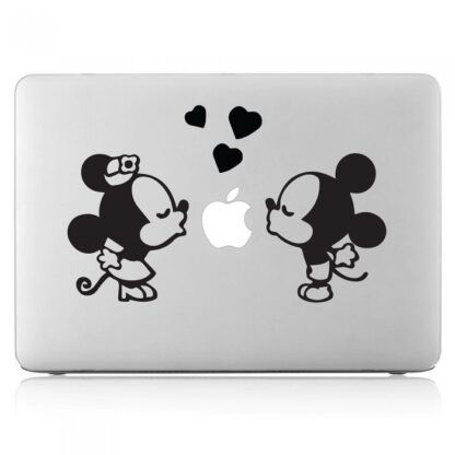 Sticker Autocollant mickey et minnie macbook  MB1153