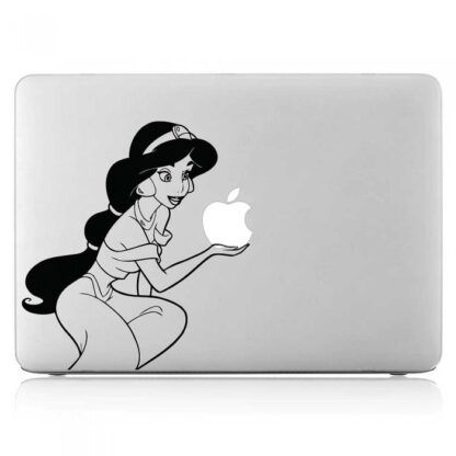 Sticker Autocollant princesse jasmine aladin macbook  MB1215