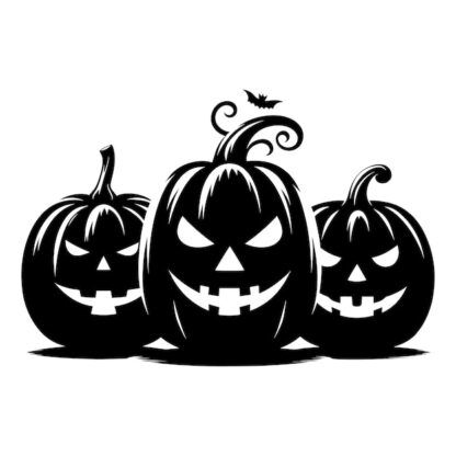 Sticker Autocollant citrouilles halloween  H09