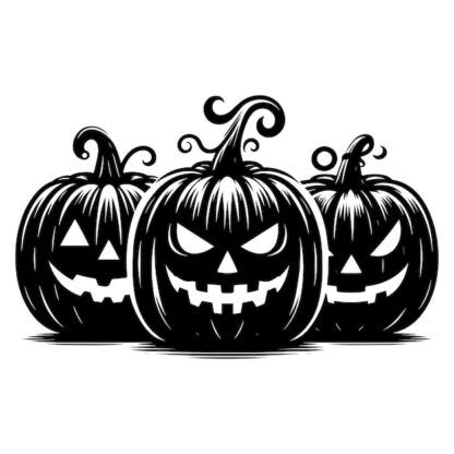 Sticker Autocollant citrouilles halloween  H11