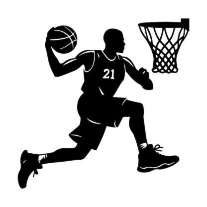 Sticker Autocollant joueur basketball SPORT  SPR13