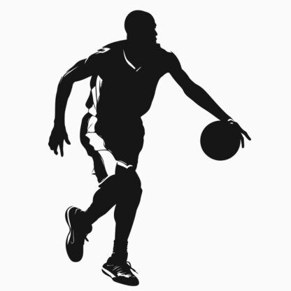 Sticker Autocollant joueur basketball SPORT  SPR10