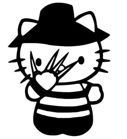 Sticker Autocollant hello-kitty freddy manga  MG0421