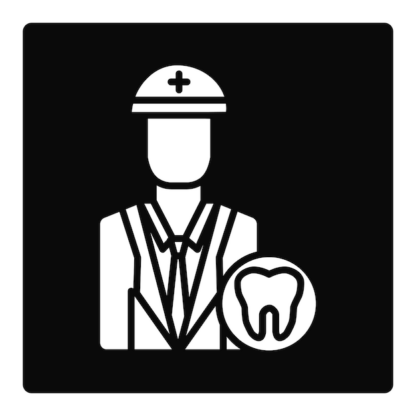 Sticker Autocollant dentiste medical metier  ME1637, Déco Sticker Store