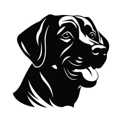 Sticker Autocollant chien labrador animaux  ANI1039