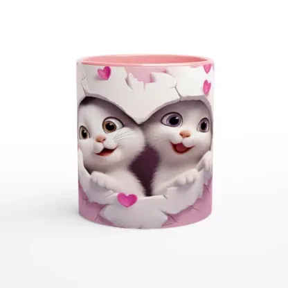 Mug en Céramique 325 ml (11 oz) avec Motif Chatons – Design Coloré, Déco Sticker Store