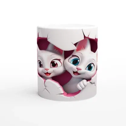 Mug en céramique 325 ml (11 oz) chatons, Déco Sticker Store