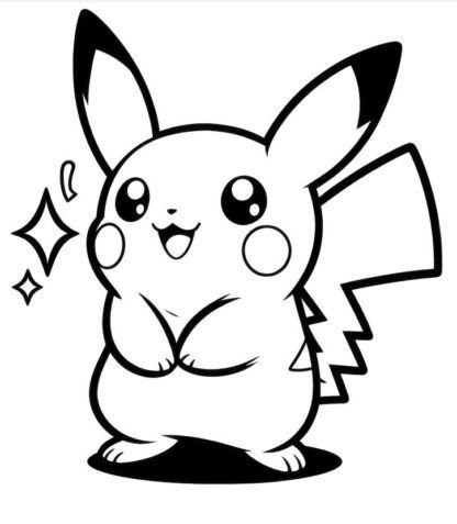 sticker autocollant Pokemon pikachu manga 2 X14JN