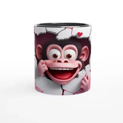 Mug en céramique 325 ml (11 oz) singe 2, Déco Sticker Store