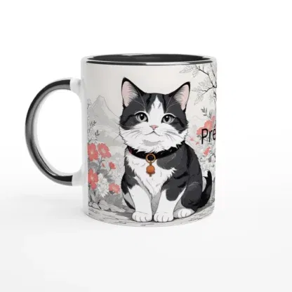 Mug en céramique 325 ml (11 oz) chaton japonais, Déco Sticker Store