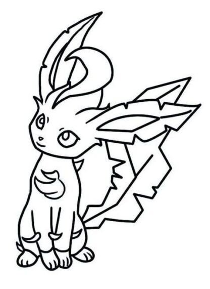 sticker autocollant Pokemon manga Phyllali leafeon 1 Z6P07