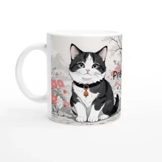 Mug en céramique 325 ml (11 oz) chaton japonais