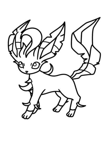 sticker autocollant Pokemon manga Phyllali leafeon 2 JPW8E