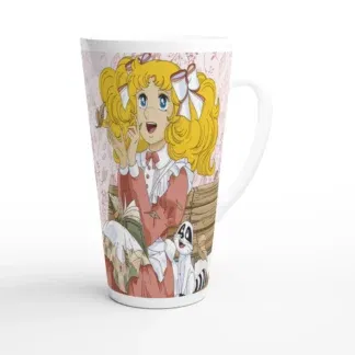 Mug à café Latte en céramique blanche 483 ml (17 oz) Candy