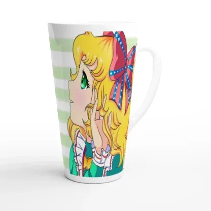 Mug à café Latte en céramique blanche 483 ml (17 oz) Candy, Déco Sticker Store