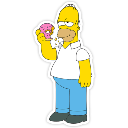 Sticker Autocollant homer simpson imprimé IMP2454