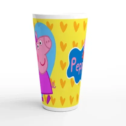 Mug à Café Latte en Céramique Blanche 483 ml &#8211; Design Peppa Pig, Déco Sticker Store