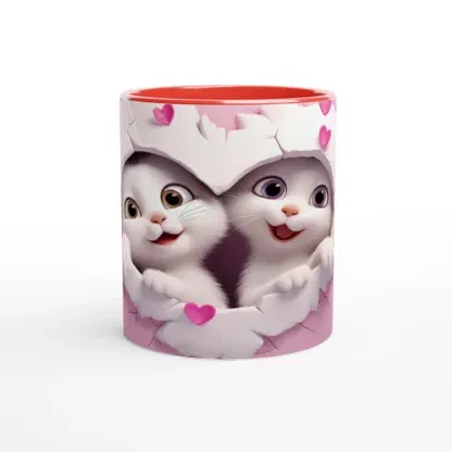 Mug en Céramique 325 ml (11 oz) avec Motif Chatons – Design Coloré, Déco Sticker Store