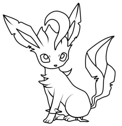 sticker autocollant Pokemon manga Phyllali leafeon 3 7NXF9