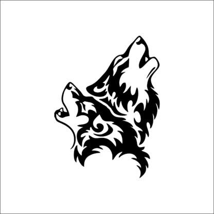 sticker autocollant loup chien animaux 6 3R8B7