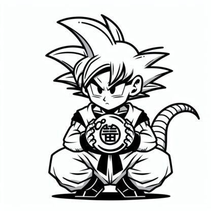 sticker autocollant manga dragon-ball 1 Q0ANB