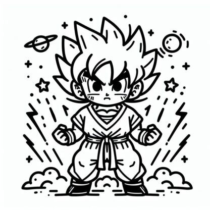 sticker autocollant manga dragon-ball 7 BOWN1