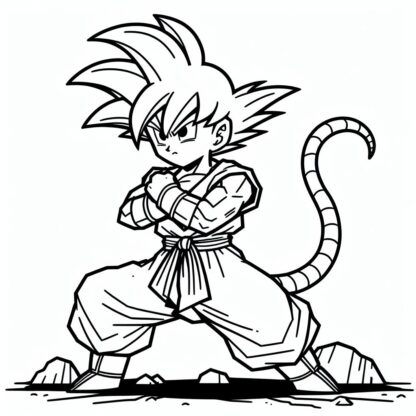 sticker autocollant manga dragon-ball 2 EQXL2