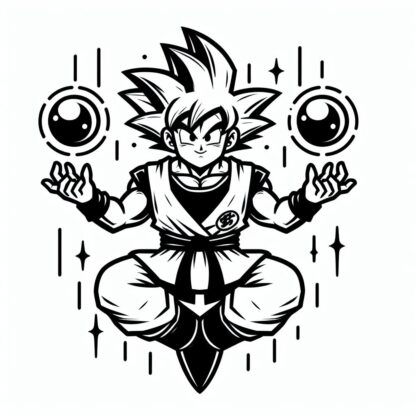 sticker autocollant manga dragon-ball 3 RYG62