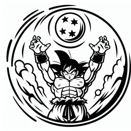 sticker autocollant manga dragon-ball 5 FO7LG