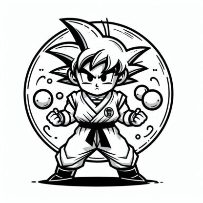 sticker autocollant manga dragon-ball 6 JETIX