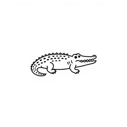 sticker autocollant crocodile animaux 4 QNQH3