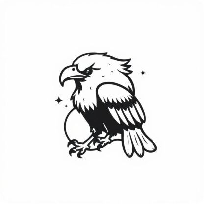 sticker autocollant Aigle oiseau animaux 2 NZMQN