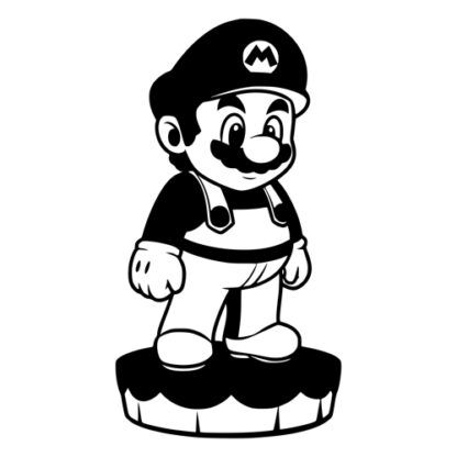 sticker autocollant Mario bross 1 3FXYF