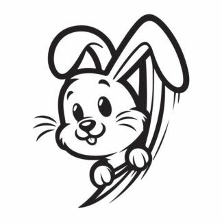 sticker autocollant lapin animaux 1 90XQA