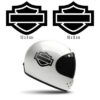sticker autocollant lot de 2 casque moto Harley-Davidson 1 GHRIC