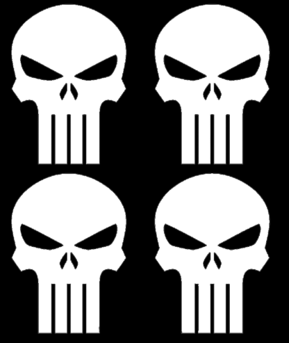 sticker autocollant Kit Punisher réfléchissant casque 1 YK5X9