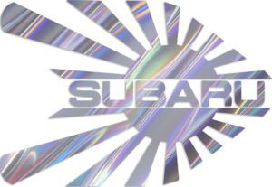 sticker autocollant holographic subaru 4 E2BGN