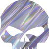 Sticker  holographic pour votre moto Harley crâne 2