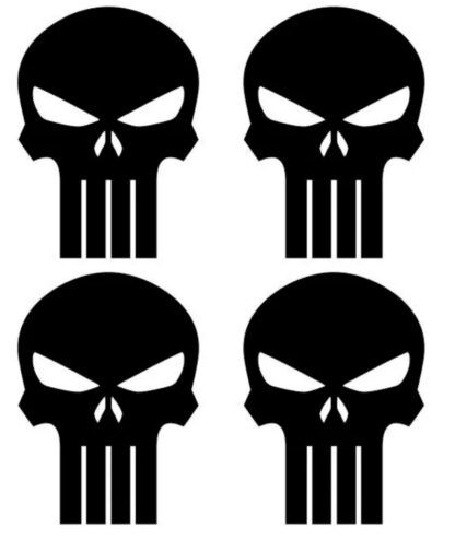 sticker autocollant Kit Punisher réfléchissant casque 1 YK5X9