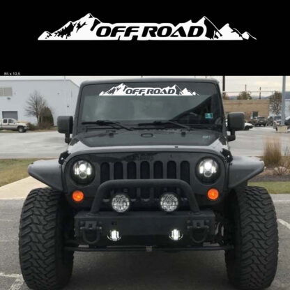 sticker autocollant Jeep pare-brise 1 3XSXC