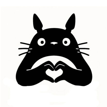 Sticker autocollant Totoro Coeur avec les doigts décoration decostickerstore - 2OPPZC