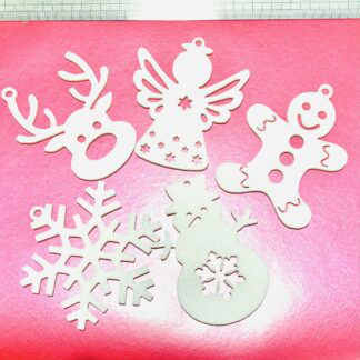 3D lot 5 décorations de noël en PLA SOKKR