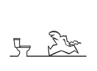 sticker autocollant la_linea wc pictogramme NXCMO