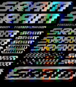 Kit sticker autocollant holographic vélo mountain bike sram UY333